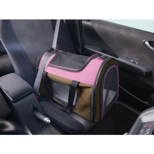 アイリスオーヤマ　IRIS　531368　折りたたみソフトキャリーMサイズ　ピンク　【品番：POTC-500A-PK】