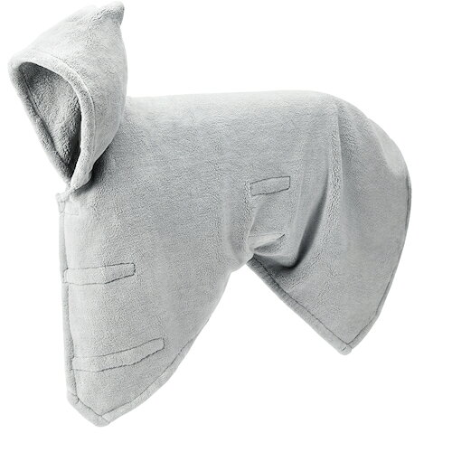 アイリスオーヤマ IRIS 106445 ペットローブ Lサイズ グレー 【品番：PRB-LGR】