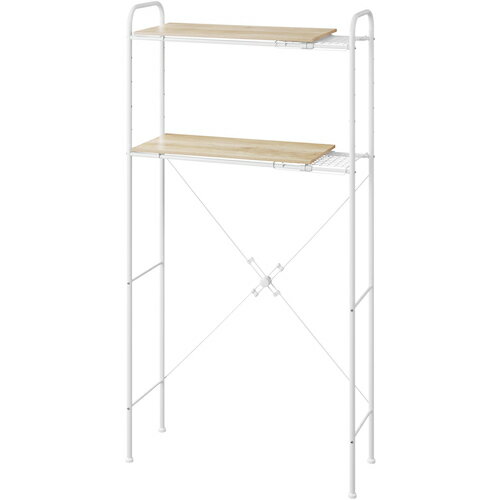 特長 ●シンプルなデザインのスタイルランドリーラックです。 ●設置場所に合わせてサイズ調節ができる幅伸縮タイプです。 ●インテリアに馴染む木目調の棚板は、ランドリー周りをおしゃれに収納できます。 ●約9cm間隔で6段階、収納物に合わせて高さ調整が可能です。 ●棚板とワイヤーラックの組合せにより、伸長して使用した場合でも物が置けます。 ●脚部アジャスターにより、がたつきを防止しています。 仕様 ●色：ホワイト ●間口(mm)：695〜895 ●奥行(mm)：290 ●高さ(mm)：1620 ●最大積載量(kg/台)：10 材質 ●棚板：合成樹脂化粧パーティクルボード（メラミン樹脂） 質量・質量単位 ●7.71kg 【メーカー名】アイリスオーヤマ（株） 【メーカー品番】SLR-EX895-W