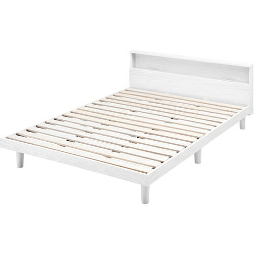 特長 ●小物を近くに置きたい人におすすめ、置ける収納にこだわったベッドフレームです。 ●スマホやタブレットが立てかけられる宮付きです。 ●2口コンセント付きで、枕元で充電可能です。 ●ベッド下は収納ボックスが置ける高さなので、収納場所にも困りません。 仕様 ●幅(mm)：1400 ●長さ(mm)：2046高さ682mm 質量・質量単位 ●46.0kg 【メーカー名】アイリスオーヤマ（株） 【メーカー品番】SNB-D-W 【法人限定商品】※下記注意事項を事前にご確認ください。 ●この商品は送料が別途必要になります。 ●ご注文後、改めて当店より送料をご連絡させていただきます。送料のご了承をいただいてからの手配となります。（ご連絡までに数日かかる場合があります） ●手配後のキャンセル・返品・交換はできません。 ●メーカー直送、または、福山通運・西濃運輸・佐川急便でのお届けとなります。 ●配送業者の指定はできません。 ●原則法人宛（個人宅を除く）のみの配達となります。個人宅へのお届けの場合は事前にお問い合わせください。 ●お届け先の宛名または住所に法人名の記載がない場合は、法人であっても個人宅扱いとなります。 ●個人宅（法人名不記載を含む）へのお届けができない場合があります。 ●一部配送業者は平日のみの配達になります。原則時間指定はできません。 ●他メーカーとの同梱不可。 ●代金引換決済のご利用不可。