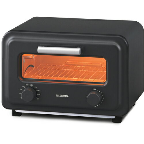 Vertical Type Toasters - アイリスオーヤマ　IRIS　105458　スチームオーブントースター2枚焼き　チャコール　【品番：SOT-201-B】
