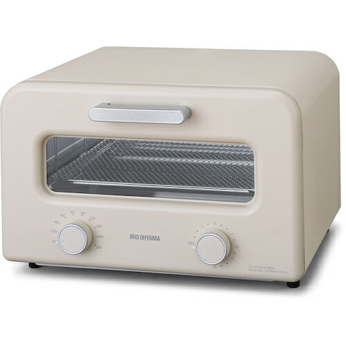 Vertical Type Toasters - アイリスオーヤマ　IRIS　102767　スチームカーボントースター　ミルクベージュ　【品番：SOT-401-C】