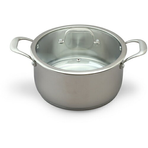 Glass Pots - アイリスオーヤマ　IRIS　522699　ステンレスシリーズ　両手なべ24cm　ガラスふた付　【品番：SP-P24】