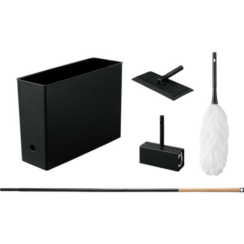 アイリスオーヤマ　IRIS　574456　リビングお掃除5点セット　ブラック　【品番：SSE-5-B】