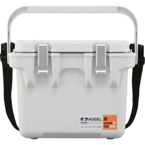 アイリスオーヤマ　IRIS　208351　HUGEL　真空断熱クーラーボックス　15L　ホワイトアッシュ　【品番：..