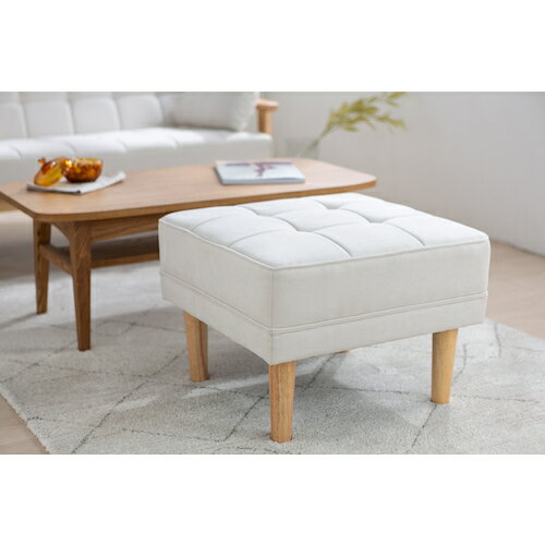 アイリスオーヤマ　IRIS　100992　オットマン　オフホワイト　【品番：WFS-OT-OW】