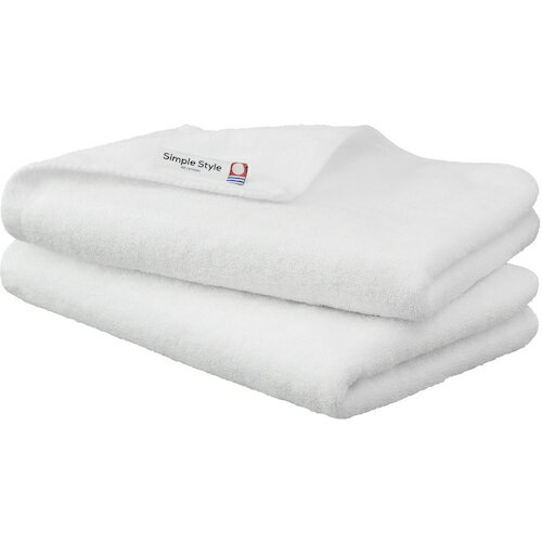 アイリスオーヤマ　IRIS　103964　デイリービッグフェイスタオル2枚セット　ホワイト　【品番：BFT-D2-..