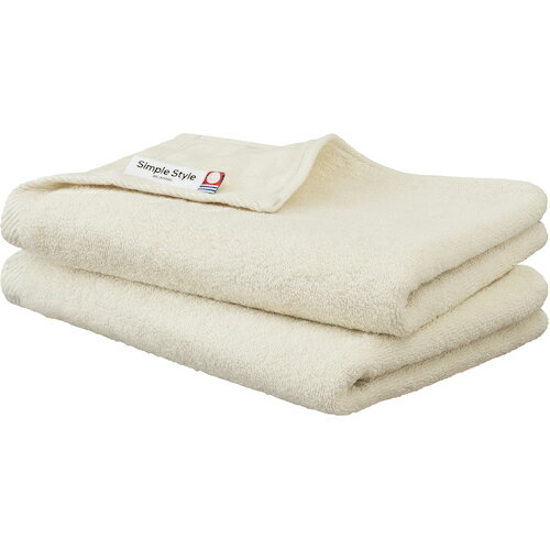 アイリスオーヤマ　IRIS　103962　ガーゼ＋パイルビッグフェイスタオル2枚セット　アイボリー　【品番..