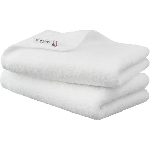 アイリスオーヤマ　IRIS　103967　ボリュームタッチビッグフェイスタオル2枚セット　ホワイト　【品番..