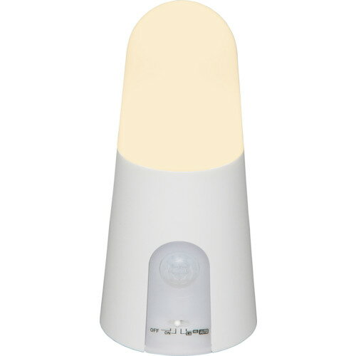 アイリスオーヤマ IRIS 522484 乾電池式LED屋内センサーライト ホワイト スタンドタイプ 電球色 【品番:BSL40SL-WV2】