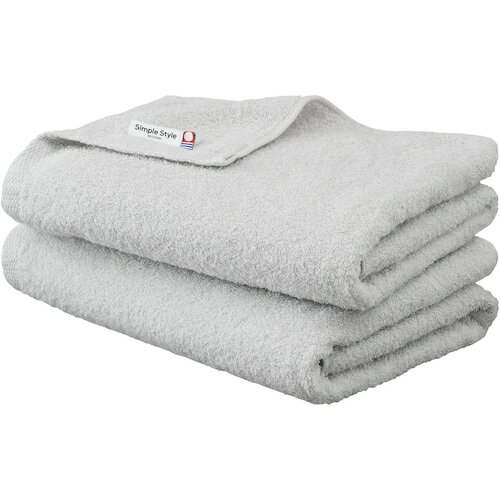 アイリスオーヤマ　IRIS　103936　バスタオル2枚セット　ライトグレー　【品番：BT-2-RH】