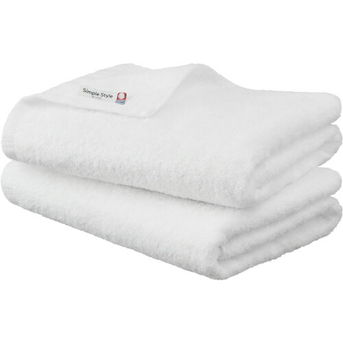 アイリスオーヤマ　IRIS　103934　バスタオル2枚セット　ホワイト　【品番：BT-2-W】