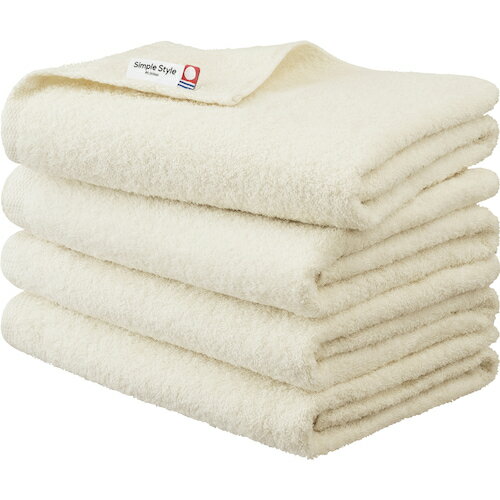 アイリスオーヤマ　IRIS　103971　バスタオル4枚セット　アイボリー　【品番：BT-4-IV】