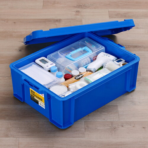 アイリスオーヤマ　IRIS　299222　BOXコンテナ用フタ　C−22R　ブルー　【品番：C-2...