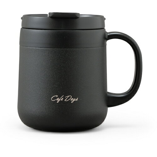 アイリスオーヤマ　IRIS　529374　カフェデイズ　2wayふた付きマグカップ　【品番：CD-2WT380-B】