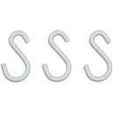 【メール便対応】アイリスオーヤマ IRIS 536394 カラーメタルラック S字フック 【品番:CMM-3SF-W】