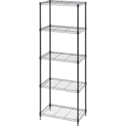Stepladders, Ladders - アイリスオーヤマ　IRIS　104099　カラーメタルラック　ハイタイプ　ブラック　【品番：CMM-55165-BK】