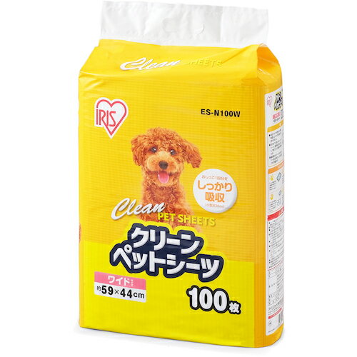 アイリスオーヤマ　IRIS　282629　クリーンペットシーツ　ワイド100枚　【品番：ES-N100W】
