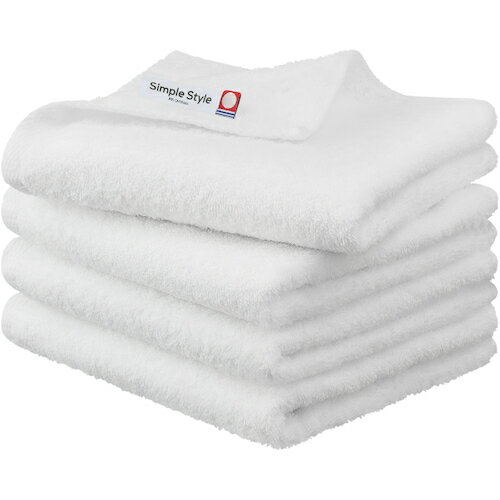 アイリスオーヤマ　IRIS　103982　フェイスタオル4枚セット　ホワイト　【品番：FT-4-W】