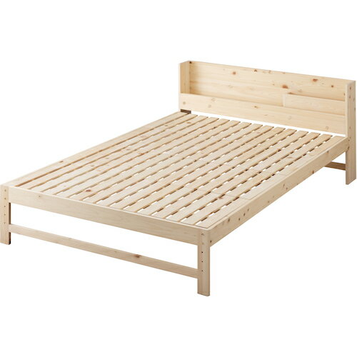【別途送料あり】アイリスオーヤマ　IRIS　574519　総ヒノキすのこベッド　ダブル　ナチュラル　【品番..