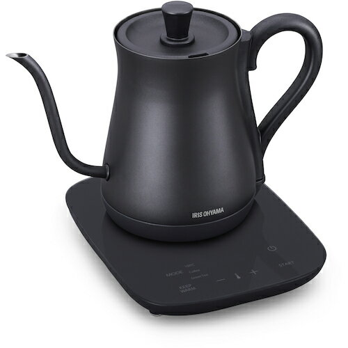 アイリスオーヤマ IRIS 103197 ドリップケトル 温度調節付 アッシュ 【品番：IKE-C601T-HA】
