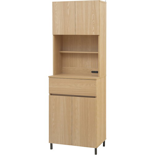 【別途送料あり】アイリスオーヤマ　IRIS　296110　キッチンキャビネット　ナチュラル　【品番：KCB-590H-N】