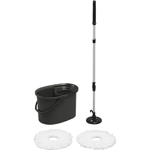 特長 ●水切りしやすい手回しタイプのモップです。 ●モップヘッドがレバーひとつで簡単に着脱できます。 ●モップ洗浄機能付きです。 用途 ●清掃に。 仕様 ●容量(L)：7.9 ●バケツサイズ(mm)：約幅420×奥行300×高さ280 ●モップサイズ：φ345×925-1245mm ●グリップ部：φ30mm 材質 ●モップ：アルミ・ABS・ナイロン・PP・スチール・マイクロファイバー、バケツ：PP・ABS・スチール 質量・質量単位 ●1.69kg セット内容・付属品 ●モップ、モップヘッド×2、バケツ 【メーカー名】アイリスオーヤマ（株） 【メーカー品番】KMT-420-H