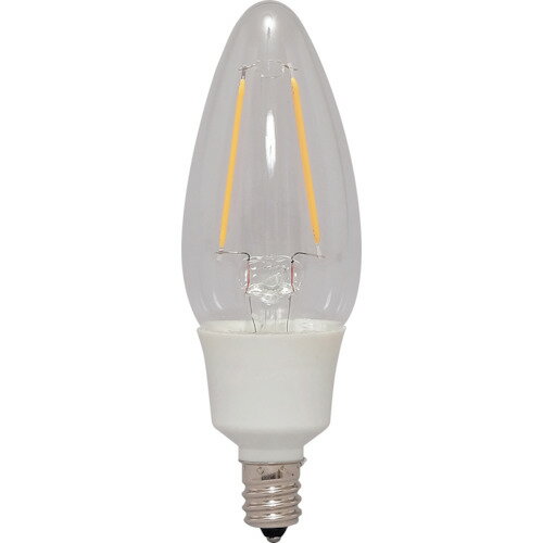 アイリスオーヤマ　IRIS　567586　LEDフィラメント電球　E12タイプ25形相当　電球色　非調光　クリアタイプ　【品番：LDC2L-G-E12-FC】
