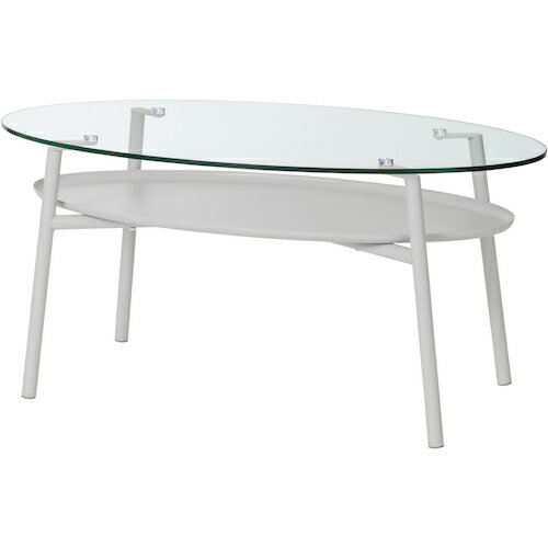 アイリスオーヤマ　IRIS　105765　ガラスリビングテーブル　グレー　【品番：LGT-LT】