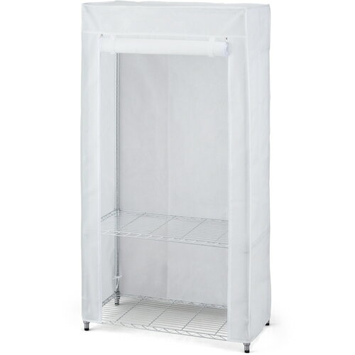 アイリスオーヤマ　IRIS　517404　メタルラック　ワードローブカバー　【品番：MR-91CV-W】