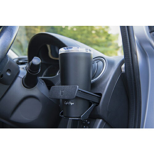 アイリスオーヤマ　IRIS　100733　Cafe　days　ふた付きタンブラー　スリムタイプ　ブラック　【品番：NCD-L350-B】