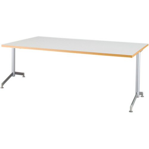 【別途送料あり】アイリスチトセ（IRIS）　リフレッシュテーブル　フーク　T字脚　1800×750　ホワイト..