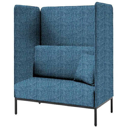 【別途送料あり】アイリスチトセ（IRIS）　Focus　booth　ソファ−ブース　屋根なし　ブルー　【品番：FDCPBOT-1270-GTN28】