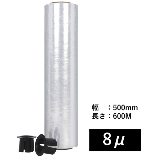 伊藤忠リーテイルリンク　ストレッチフィルム　8μ　500mm×600m　2inch紙管　【品番：ITZD03】