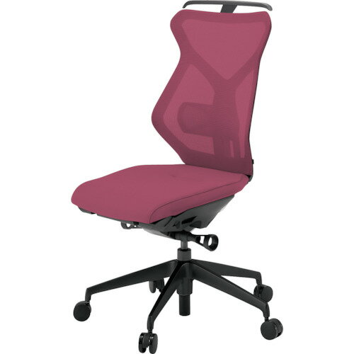 【別途送料あり】イトーキ（ITOKI）　セクアチェア　ハイバック　ベースカラーTT　肘なし　ハンガー付　張地　ラズベリーレッド　【品番：KG-360JVH1-TTM4】