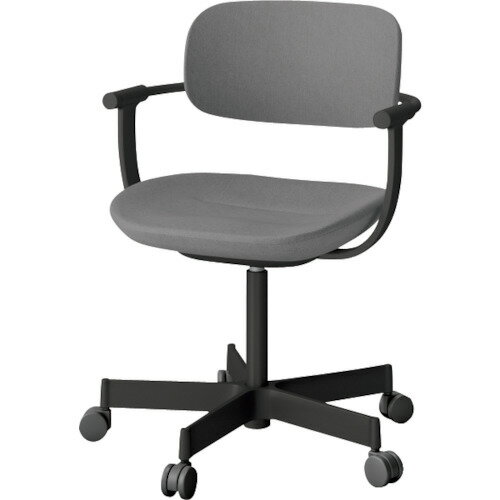 【別途送料あり】イトーキ（ITOKI）　バーテブラ03チェア　5本脚タイプ　フレームブラック・布地グレー..