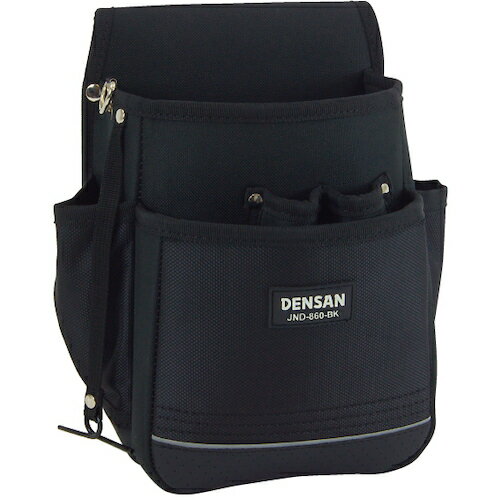 ジェフコム（JEFCOM）　JEFCOM　電工プロキャンバスポーチ　【品番：JND-860-BK】