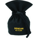 ジェフコム(JEFCOM) DENSAN キャタツソックス(巾着スリップレス) 【品番:KS-7S-BK】