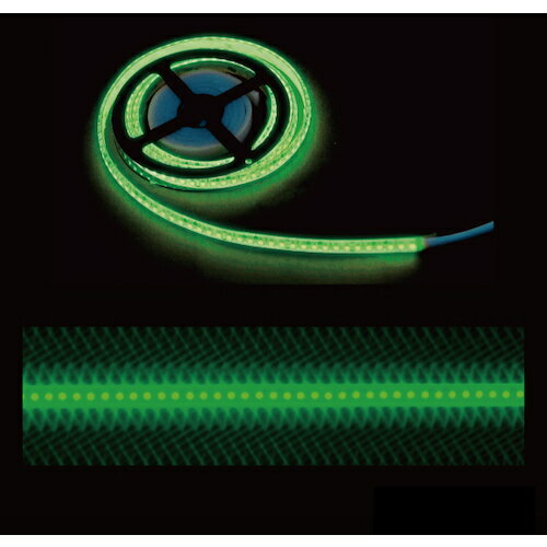 特長 ●スリムなLEDテープ ●安全なローボルト ●高効率 100ルーメン／W ●本体が軟質素材なのでゆるやかな曲面にも貼付け可能 ●直線的な貼付け可能（別売のLEDテープライト直線モール使用時） ●ショーケースなど狭い空間でも使用可能（照射角度 約120度） ●不要部分を切断できる（42mmピッチ ※） ●固定用両面テープ付（背面） ●断面サイズ：幅11mm×高さ4mm ●全点灯 仕様 ●光源色：緑 ●幅(mm)：11 ●長さ(mm)：4000 ●・本体サイズ・質量：11mm×4000mm×4mm・210g ●・波長・色温度 ●緑（G）：520nm（±5） ●・LED間隔：約7mm ●・駆動方式：AC-DCアダプタ方式 ●・周波数：50/60Hz ●・発光制御：全点灯のみ ●・発光効率：100lm/W ●・使用環境条件：0〜40℃ 常湿 ●・長さ：4m 材質 ●PVC 質量・質量単位 ●210.0g 注意事項 ●※切断した場合は、再接続できません。 ●切断面はエンドキャップで保護します。 【メーカー名】ジェフコム（株） 【メーカー品番】STM-TN01-04G