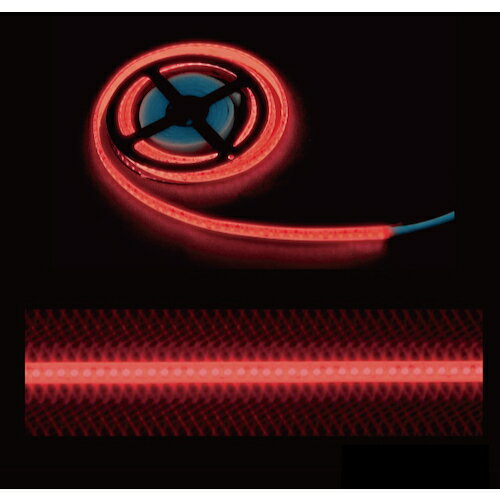 特長 ●スリムなLEDテープ ●安全なローボルト ●高効率 100ルーメン／W ●本体が軟質素材なのでゆるやかな曲面にも貼付け可能 ●直線的な貼付け可能（別売のLEDテープライト直線モール使用時） ●ショーケースなど狭い空間でも使用可能（照射角度 約120度） ●不要部分を切断できる（42mmピッチ ※） ●固定用両面テープ付（背面） ●断面サイズ：幅11mm×高さ4mm ●全点灯 仕様 ●光源色：赤 ●幅(mm)：11 ●長さ(mm)：4000 ●・本体サイズ・質量：11mm×4000mm×4mm・210g ●・波長・色温度 ●赤（R）：623nm（±5） ●・LED間隔：約7mm ●・駆動方式：AC-DCアダプタ方式 ●・周波数：50/60Hz ●・発光制御：全点灯のみ ●・発光効率：100lm/W ●・使用環境条件：0〜40℃ 常湿 ●・長さ：4m 材質 ●PVC 質量・質量単位 ●210.0g 注意事項 ●※切断した場合は、再接続できません。 ●切断面はエンドキャップで保護します。 【メーカー名】ジェフコム（株） 【メーカー品番】STM-TN01-04R