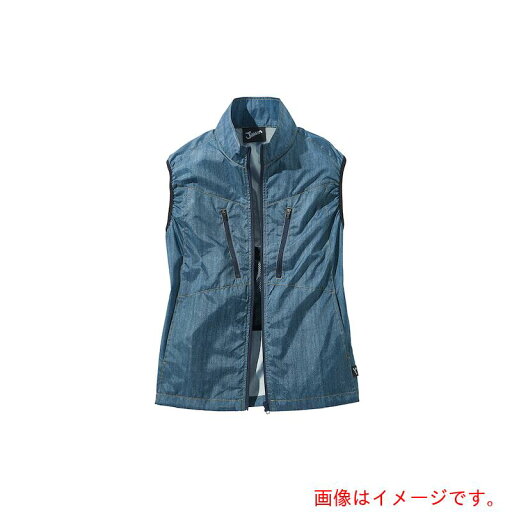自重堂 空調服ベストインディゴ 【品番:54060-143-S】 自重堂 空調服ベストインディゴ 【品番:54060-143-S】