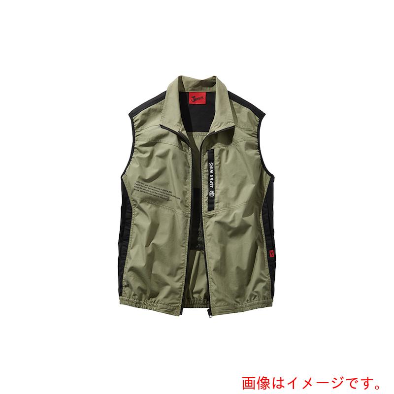 自重堂　空調服ベスト　カ−キ　LL　【品番：54140-013-LL】