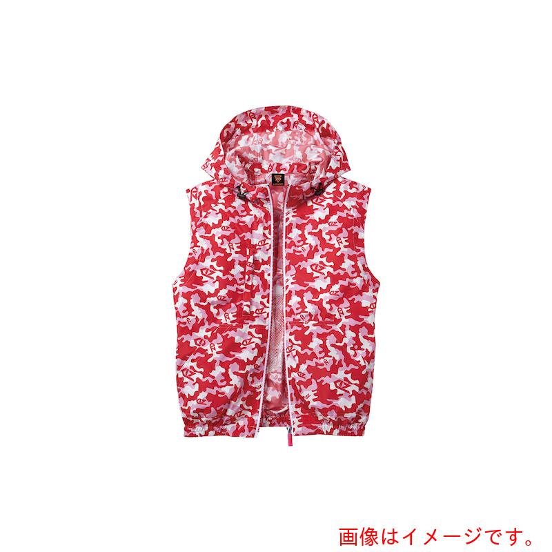 自重堂　空調服ベスト　ピンクカモフラ　5L　【品番：74190-169-5L】