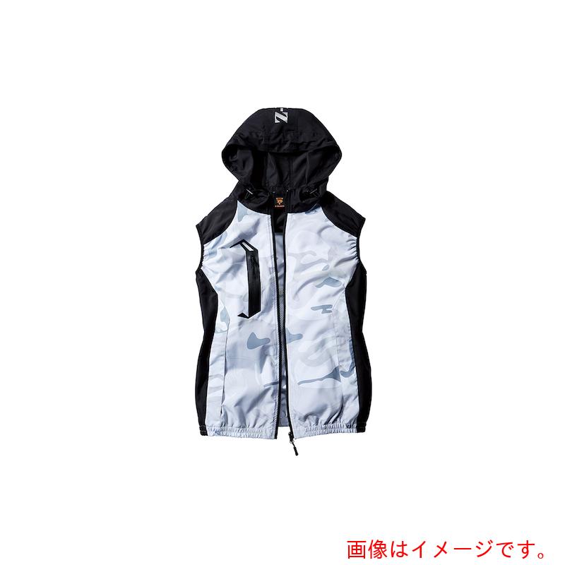自重堂　空調服ベスト　シルバ−カモフラ　L　【品番：74230-141-L】