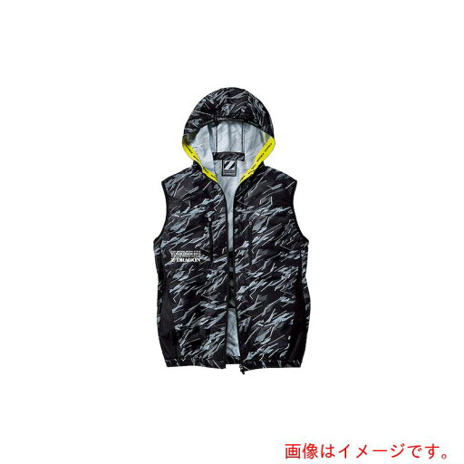 自重堂 空調服ベスト ブラツクカモフラ L 【品番:74240-142-L】 自重堂 空調服ベスト ブラツクカモフラ L 【品番:74240-142-L】