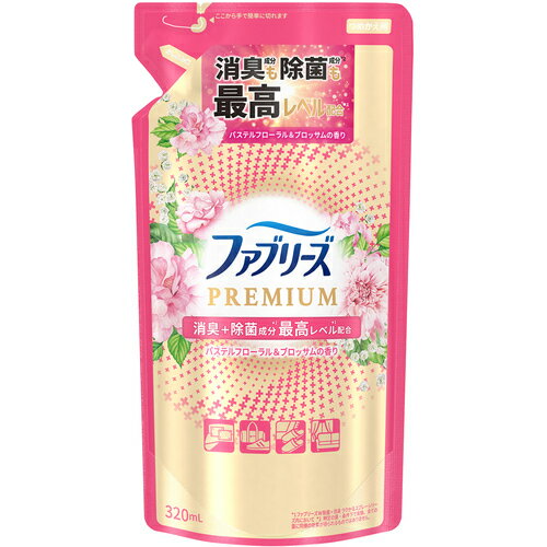 P＆Gジャパン 消臭剤 ファブリーズ PREMIUM パステルフローラル＆ブロッサムの香り つめかえ用 320ml 【品番：233387】