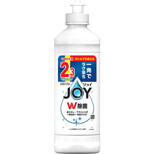 P＆Gジャパン　食器用洗剤　ジョイ　W除菌　さわやか微香　キャップ付き　つめかえ用　300ml　【品番：239075】