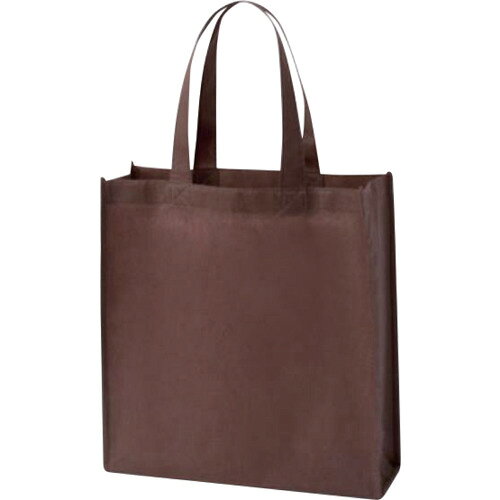 ジャストコーポレーション 不織布バッグ 不織布 A4スクエアトート W320×H330×D110 チョコレート 90g 無地品 20枚入り 【品番：G1JF0155-15-20】□