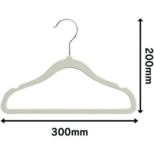 【別途送料あり】ジャストコーポレーション キッズハンガー(トップス) 100本入り 【品番:GE-1016】 [2]