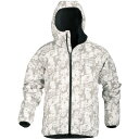 カジメイク 中綿ストレッチプリントパーカ 白ブラシ M 【品番:8274-02-M】(4)